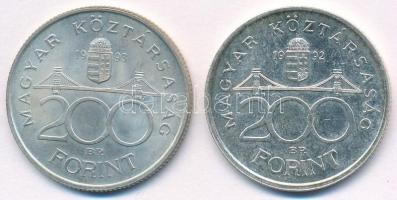 1992-1993. 200Ft Ag "MNB" (2xklf) T:1-,2
Adamo F13