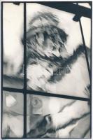 cca 1980 Kovács Zoltán: Pannonhalma, feliratozott vintage fotóművészeti alkotás, a magyar fotográfia avantgarde korszakából, 24x16 cm