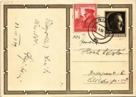 1939 Adolf Hitler with members of the League of German Girls (girls' wing of the Nazi Party you...