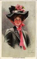 1908 Little Lady Demure. Lady art postcard s: Philip Boileau (EK)