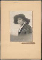 cca 1910 Brassó, Lang Henrik fényképész műtermében készült vintage fotó, 14,5x10,3 cm, karton 28x19,4 cm