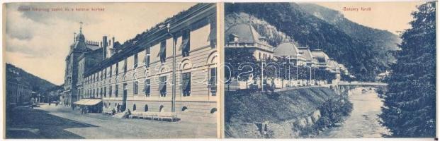 Herkulesfürdő, Baile Herculane; leporello 10 képpel / leporellocard with 10 pictures