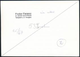 cca 1979 Fodor Ferenc (?-?) soproni fotóművész pecséttel jelzett, vintage fotóművészeti alkotása, 12...
