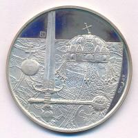 Fülöp Zoltán (1951-) 1978. "Budapest - Parlament / Királyi szent ereklyék" Ag emlékérem (2...