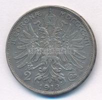 Ausztria 1913. 2K Ag "Ferenc József" T:2,2- Austria 1913. 2 Corona Ag "Franz Joseph&q...