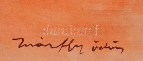 Márffy jelzéssel: Csendélet. Akvarell, papír. 22×30,5 cm