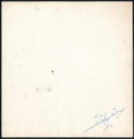 cca 1960 Rio de Janerio, szellemek az út szélén, aláírással jelzett vintage fotó, 18x17,5 cm