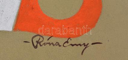 Róna jelzéssel: Oroszlán. Tempera, farost. 50×33 cm