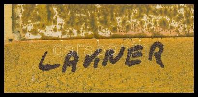 Lakner jelzéssel: Levél. Monotípia, papír, papírra kasírozva. 21x29,5 cm