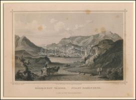 cca 1840 Ludwig Rohbock (1820-1883)-J.Umbach: Rózsahegy városa, Pest, Lauffer és Stolp, (Darmstadt, ...