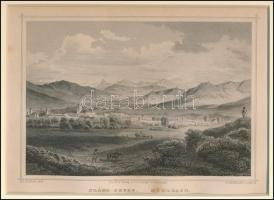 cca 1840 Ludwig Rohbock (1820-1883)-F.Hablitschek: Szász-Sebes, Pest, Lauffer és Stolp, (Darmstadt, ...