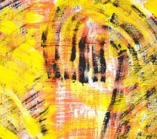 Mazzag jelzéssel: Színek kavalkádja. Vegyes technika, papír. 42x59,5 cm