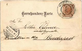 1899 Mariánské Lázne, Marienbad; Neubad, Kreuzbrunnen Colonade / spa, baths. Kunstverlag E. A. Götz ...