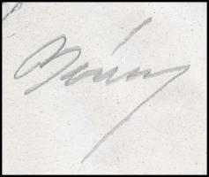 Berény jelzéssel: Férfi portré (tanulmány). Szén, papír,  32x25 cm