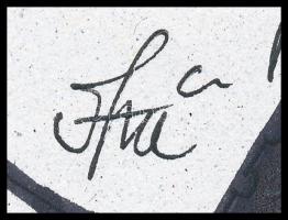 Szász jelzéssel: Pillangó. Tus, filctoll, papír, 21x29,5 cm