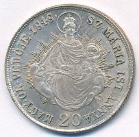 1848KB 20kr Ag "V. Ferdinánd" T:1- juszt. Hungary 1848KB 20 Kreuzer Ag "Ferdinand V&q...