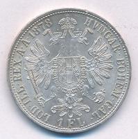 Ausztria 1878. 1Fl Ag "Ferenc József" T:1- kis ph. Austria 1878. 1 Florin Ag "Franz J...