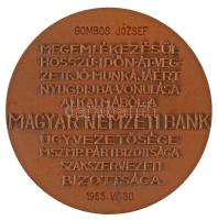 1965. "Magyar Nemzeti Bank / Gombos József Megemlékezésül hosszú időn át végzett jó munkájáért ...