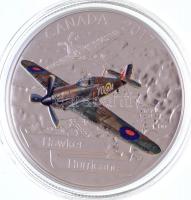 Kanada 2017. 20$ Ag "Hawker Hurricane" dísztokban, tanúsítvánnyal (31,83g/0.999/40mm) TPP
...