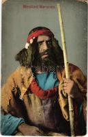Mendiant Marocain / Moroccan beggar, folklore (worn corners)