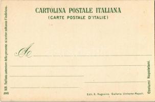 Costumi Napoletani / lady in traditional Neapolitan costume, Italian folklore. Edit. E. Ragozino, Ga...