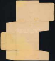 cca 1920-1930 Hutter Bokréta szappan hajtatlan nyomdai karton, negatív nyomat, "Magyar árút a m...