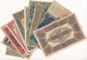 13db-os vegyes korona bankjegy T:I--III