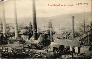 Vajdahunyad, Hunedoara; M. kir. vasgyár. Adler fényirda 702. 1909. / iron works, factory (EK)