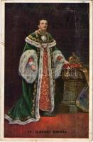 1917 IV. Károly király / Karl I / Charles I of Austria. A.F.W. III. (gyűrődés / crease)