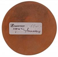 Asszonyi Tamás (1942-) 1970. "Debreceni Konzervgyár" egyoldalas, öntött Br emlékplakett (9...