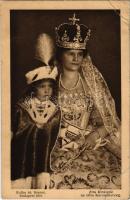 1916 Zita királyné és Ottó koronaherceg. Koller utóda Szenes felvétele. Magyar Rotophot Társaság kiadása / Queen Zita and Crown Prince Otto von Habsburg (EB)