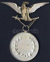 1938. "Turul Szövetség Országos Lövészversenyei" ezüstözött Br díjérem. Szign.Dömötör T:2