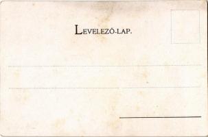 Child with dog. Art Nouveau, floral, litho (EK)