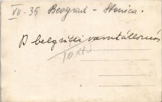 Belgrade, Beograd; Bahnhof / railway station, tram, automobile. photo