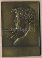 1934. "Z.P.L.E." szögletes Br plakett. Szign.Huguenin T:2