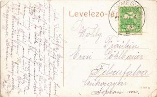 1913 Nagymegyer, Velky Meder, Calovo; Kaszinó / casino. W.L. (?) (EK)