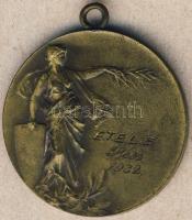 1932. "E.T.E.L.E.-Pécs" Br díjérem. Szign.Huguenin T:2