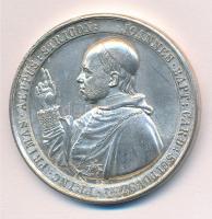 Carl Radnitzky (1818-1901) 1859. Scitovszky János hercegprímás pappá szentelésének 50. évfordulójára kibocsátott Ag emlékérem (45mm/35.90g) T:1- ph. Hungary 1859. 50th Anniversary of the ordination of Archbishop János Scitovszky Ag medallion. OANNES. BAPT: CARD: SCITOVSZKY. PRINC: PRIMAS. AEPPUS: STRIGON: / SEMISAECULO. SACERDOS VI. NOVEMBRIS. MDCCCLIX. Sign.: Carl Radnitzky (45mm/35.90g) C:AU edge error