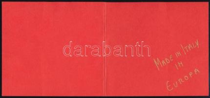 Európai Uniós arany fóliás limitált magán kiadású olasz levélzáró bélyeg