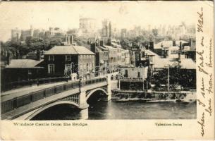 1904 Windsor, Windsor Castle from the Bridge, shop of Arthur Moyse coal and coke merchant (EK)