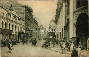 1927 Moscow, Moscou; Ilinka ul. / Ilyinka street, shops, automobile (EK)