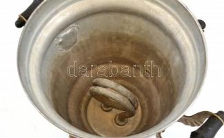 Szovjet retró elektromos szamovár, kábel nélkül, alján jelzett, m: 39 cm