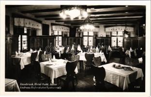 Innsbruck, Hotel Gold. Adler, Andreas Hoferstube (Speisesaal) / hotel, restaurant, interior