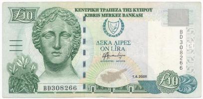 Ciprus 2005. 10Ł T:III Cyprus 2005. 10 Pound C:F Krause P#62e