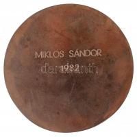 Asszonyi Tamás (1942-) 1982. "Családi szertartásokért" egyoldalas, öntött Br plakett, háto...