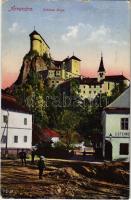 1916 Árvaváralja, Oravsky Podzámok; Árva vára, Steindl üzlete. Feitzinger Ede Nr. 247. / Oravsky hrad / castle, shop, street view (EK)