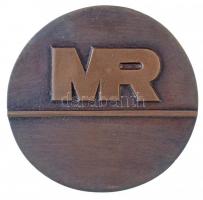 Asszonyi Tamás (1942-) 1989. "Pro Musica / MR (Magyar Rádió)" kétoldalas, öntött Br plaket...