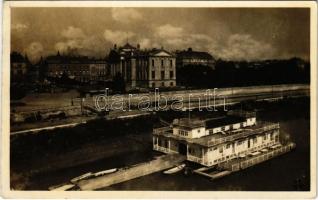 1929 Szeged, Tisza-part, evezősegylet csónakháza (EK)