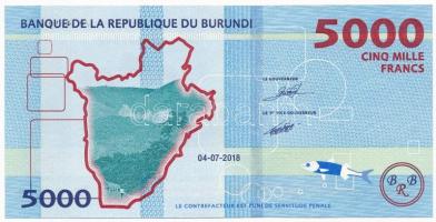 Burundi 2018. 5000Fr T:I Burundi 2018. 5000 Francs C:UNC Krause P#53