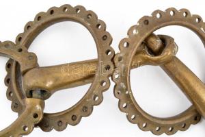 Régi réz zabla, enyhén kopottas állapotban, 8x29,5 cm